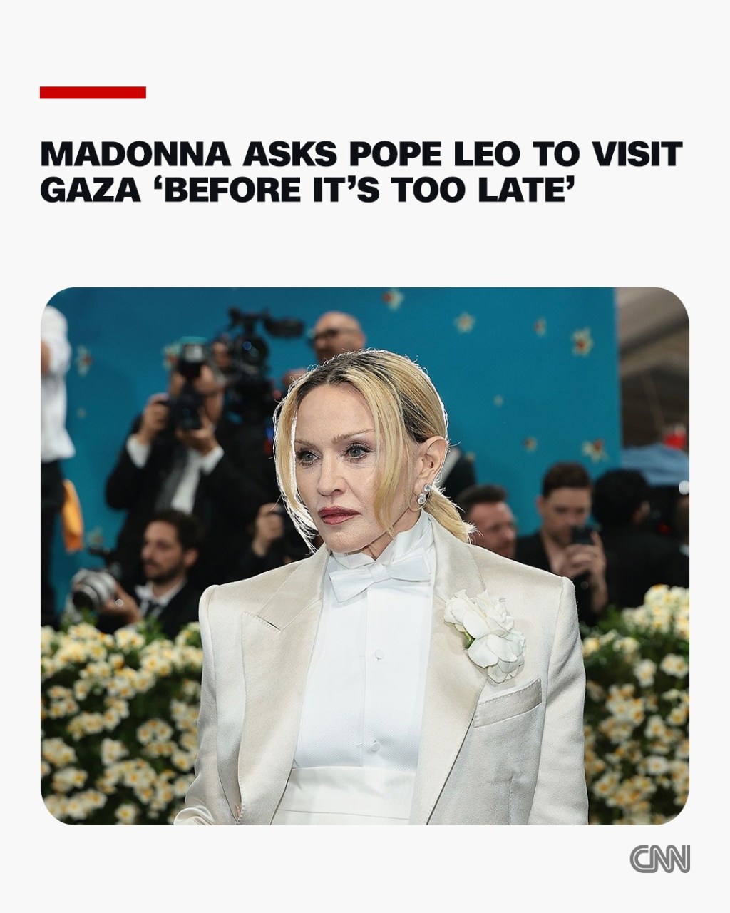 Luz para los niños de Gaza: Madonna